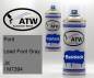 Preview: Ford, Lead Foot Gray, JX / M7394: 400ml Sprühdose + 400ml Klarlack - Set, von ATW Autoteile West.